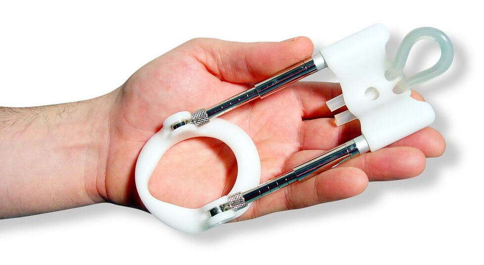 Un extensor é un dispositivo baseado no principio de estirar os tecidos do pene